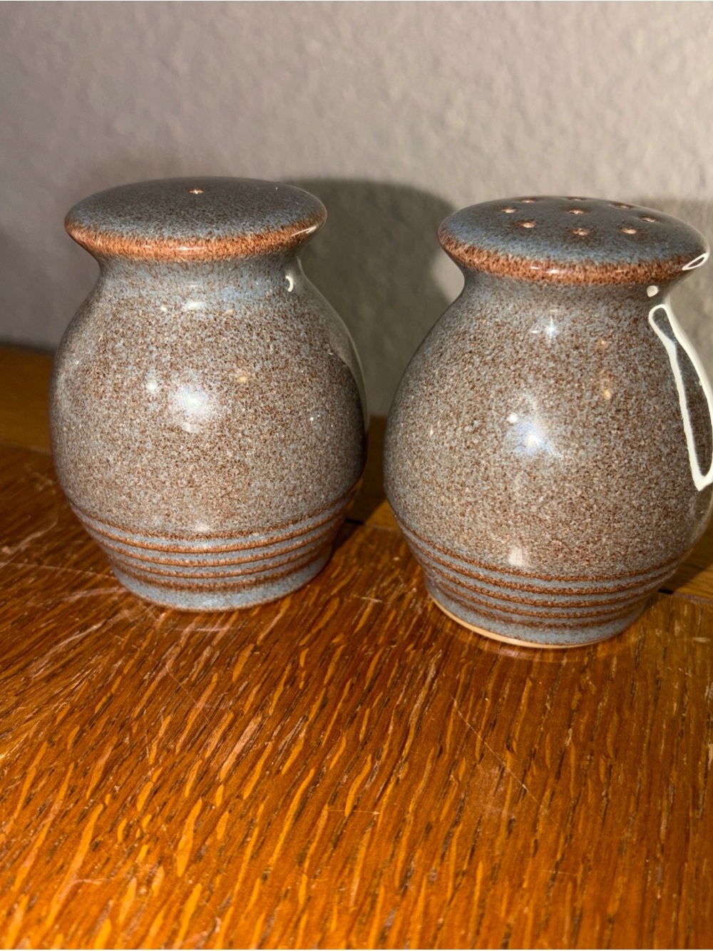 Denby Regency Brown Salt & Pepper Shakers - Excellent condition